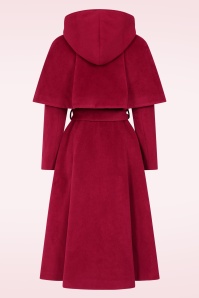 Topvintage Boutique Collection - Topvintage exclusive ~ Fairy Tale Swing Coat in rood 8
