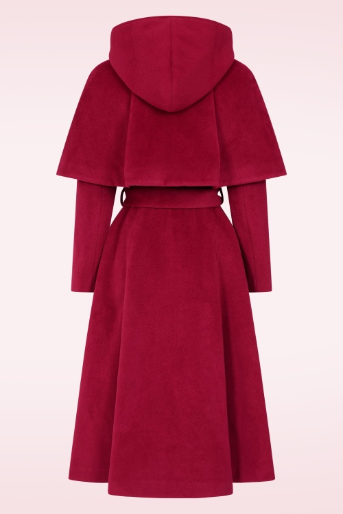 Topvintage Boutique Collection - Topvintage exclusive ~ Fairy Tale Swing Coat in rood 8