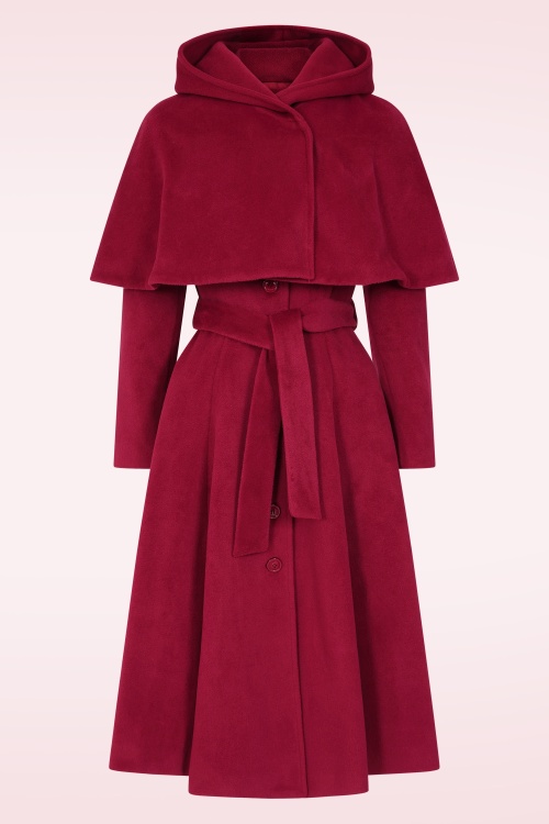 Topvintage Boutique Collection - Topvintage exclusive ~ Fairy Tale Swing Coat in rood 2
