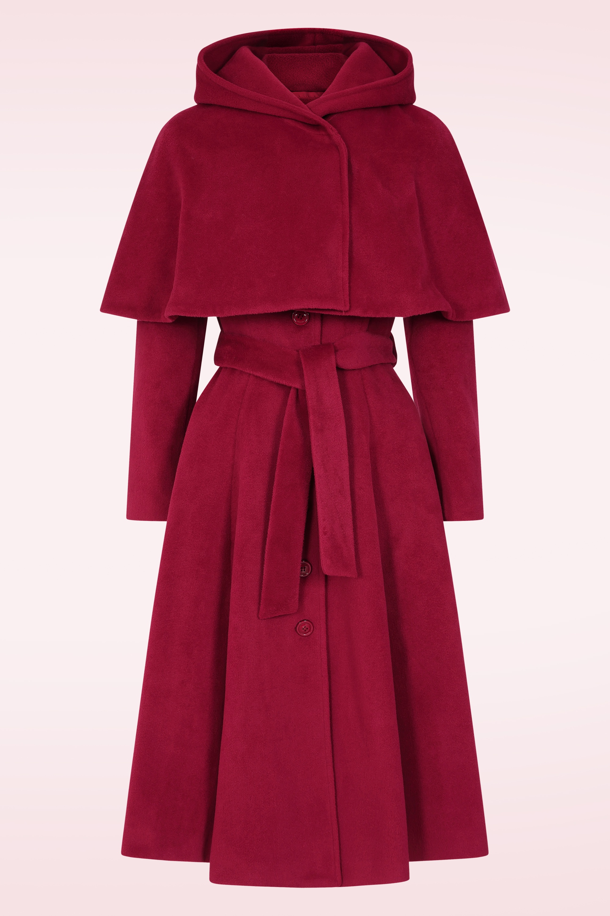 Topvintage Boutique Collection - Topvintage exclusive ~ Fairy Tale Swing Coat in rood 2