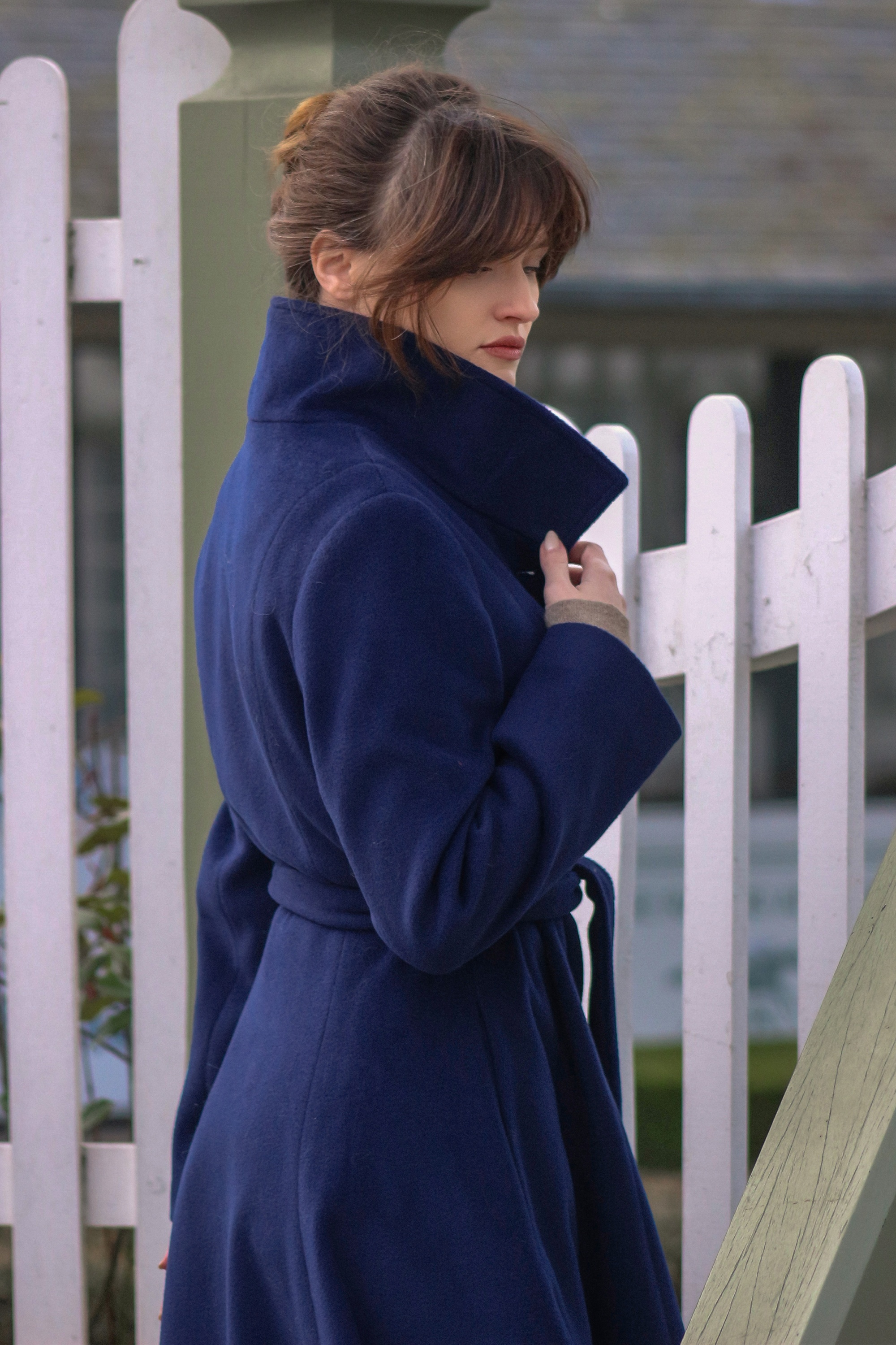 Topvintage Boutique Collection - Topvintage exclusive ~ Fairy Tale swing jas in middernacht blauw 5