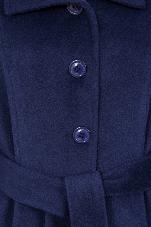 Topvintage Boutique Collection - Topvintage exclusive ~ Fairy Tale swing jas in middernacht blauw 8