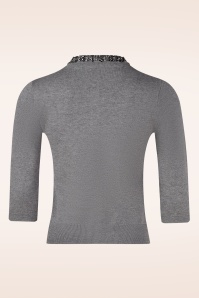 Topvintage Boutique Collection - Topvintage exclusive ~ Jewel cardigan in grijs 5