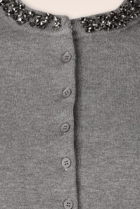 Topvintage Boutique Collection - Topvintage exclusive ~ Jewel cardigan in grijs 4