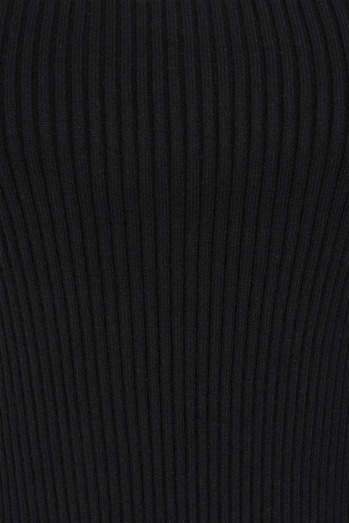 Rock-a-Booty - Ellen Ribbed top in zwart 3