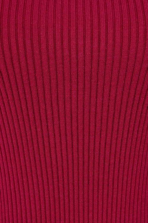 Rock-a-Booty - Ellen Ribbed top in bordeaurood 3