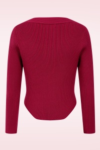 Rock-a-Booty - Ellen Ribbed top in bordeaurood 4