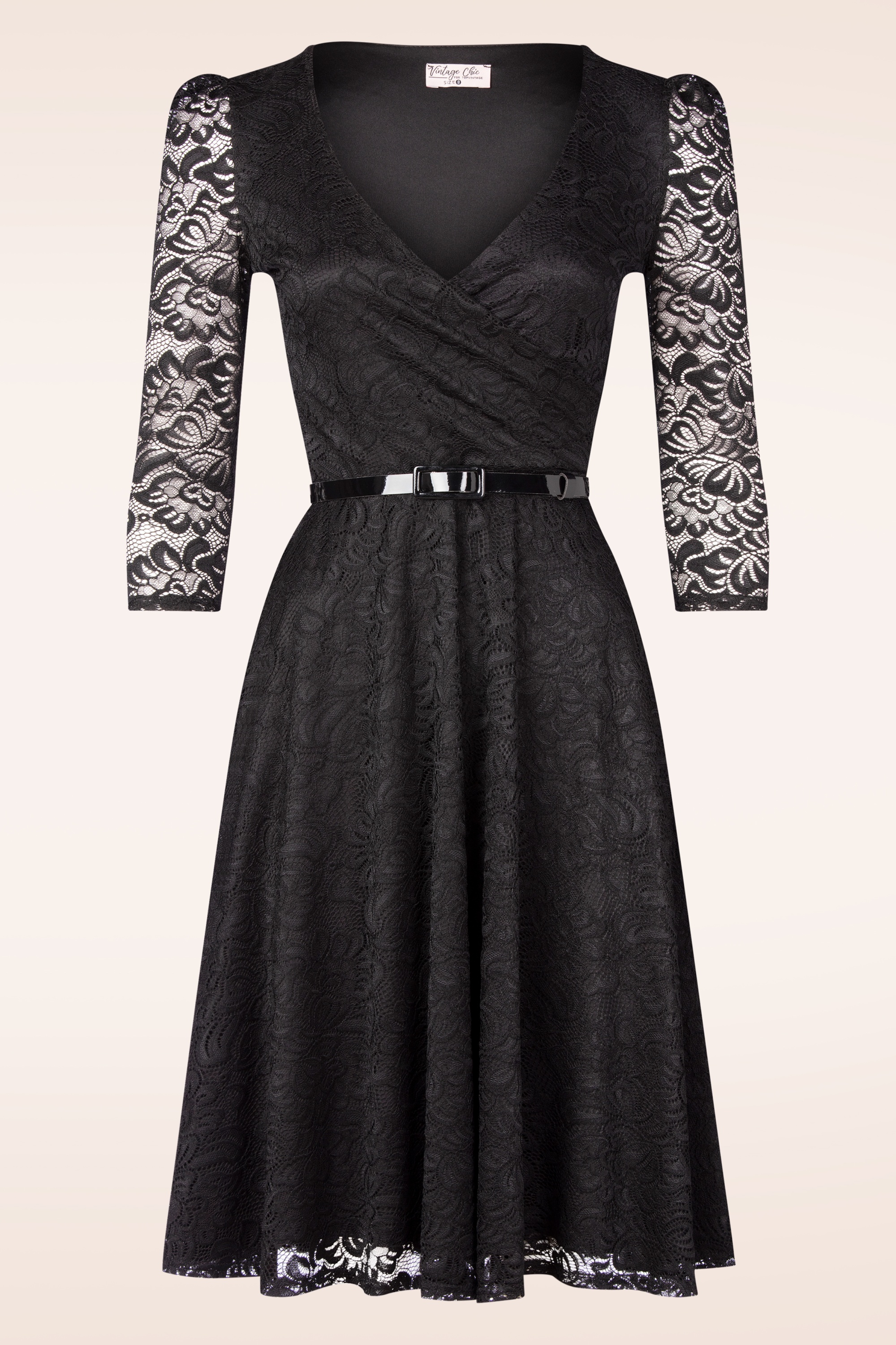 【新品M】LIMITED VINTAGE LACE DRESS Tarik Ediz 98083 Vintage Petal Skirt Square Neck Dress
