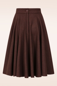 Timeless - Sophie wollen rok in donkerbruin 3