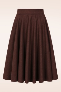 Timeless - Sophie wollen rok in donkerbruin