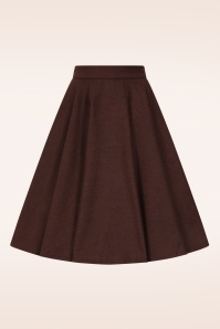 Timeless - Sophie wollen rok in donkerbruin 2