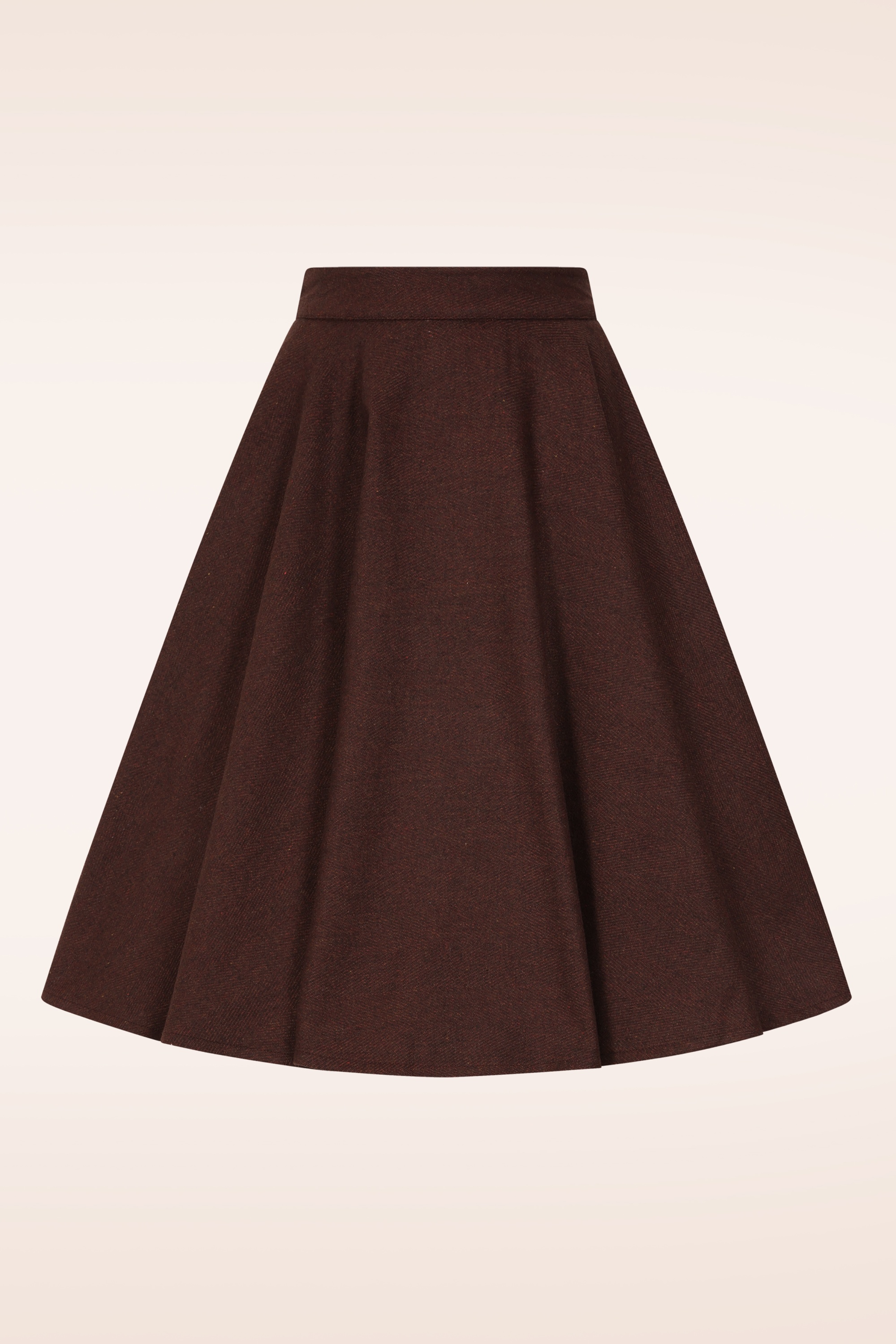 Timeless - Sophie wollen rok in donkerbruin 2