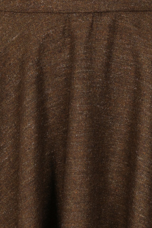 Timeless - Sophie wollen rok in chocoladebruin  2