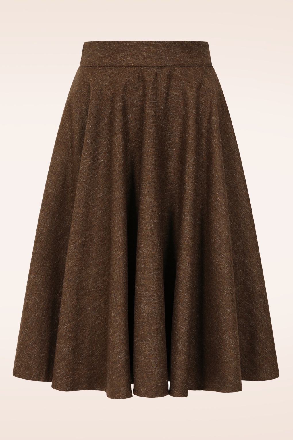 Jupe en laine Sophie en chocolat Timeless | Topvintage