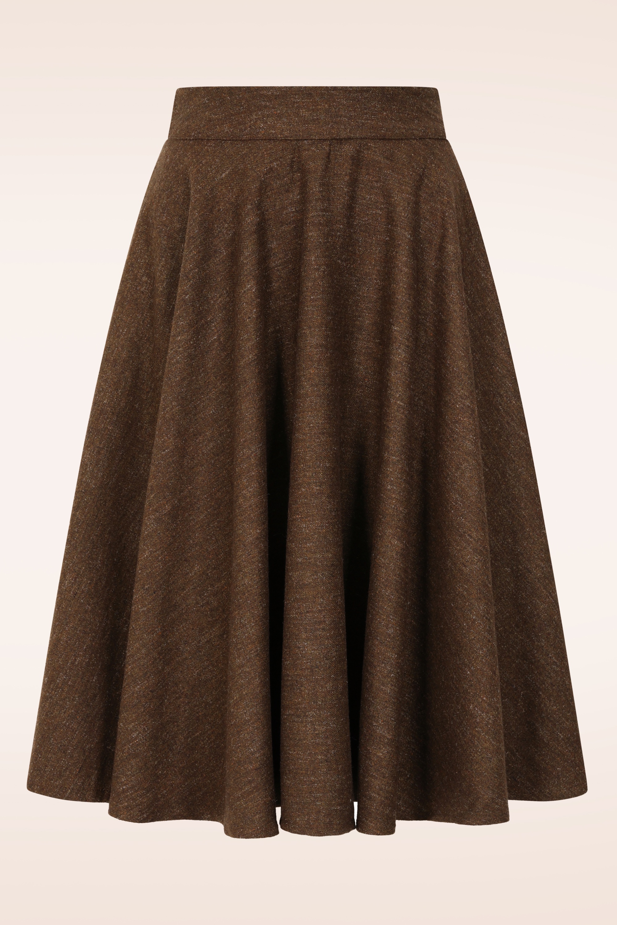 Timeless - Sophie wollen rok in chocoladebruin 
