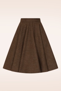 Timeless - Sophie wollen rok in chocoladebruin  3