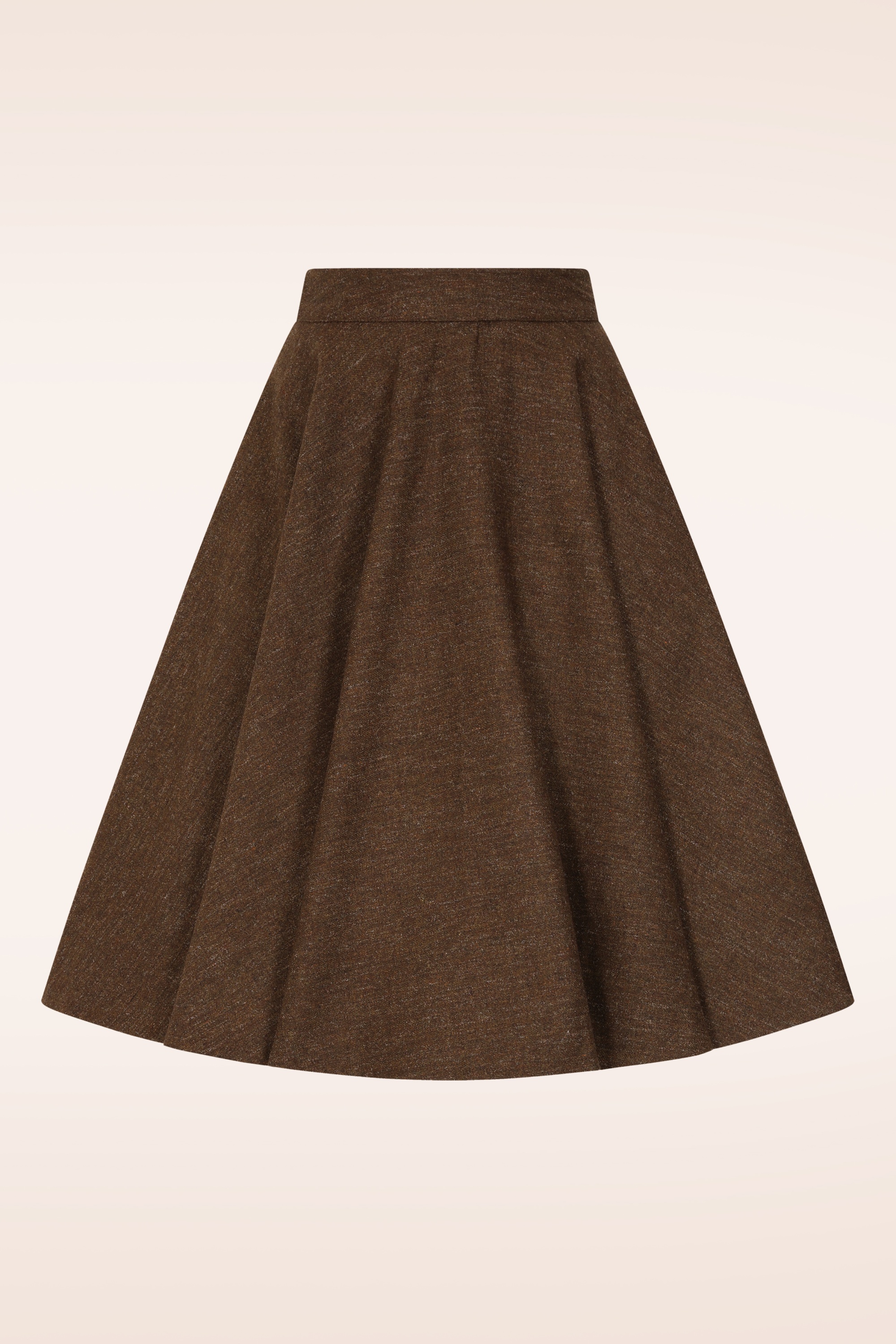 Timeless - Sophie wollen rok in chocoladebruin  3