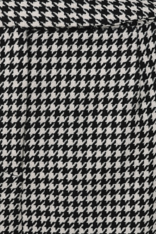 Timeless - Mika wollen pied de poule mini rok in zwart en wit 2