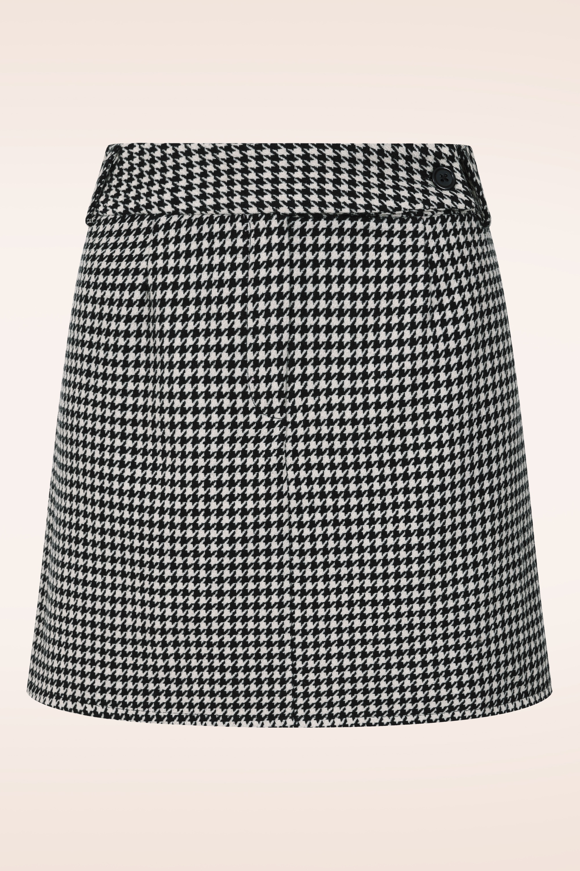 Timeless - Mika wollen pied de poule mini rok in zwart en wit