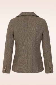 Timeless - Melina wollen geruite blazer in bruin  5