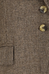 Timeless - Melina wollen geruite blazer in bruin  3