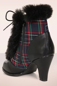Banned Retro - Chic Charlotte booties in zwart 4
