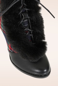 Banned Retro - Chic Charlotte booties in zwart 2
