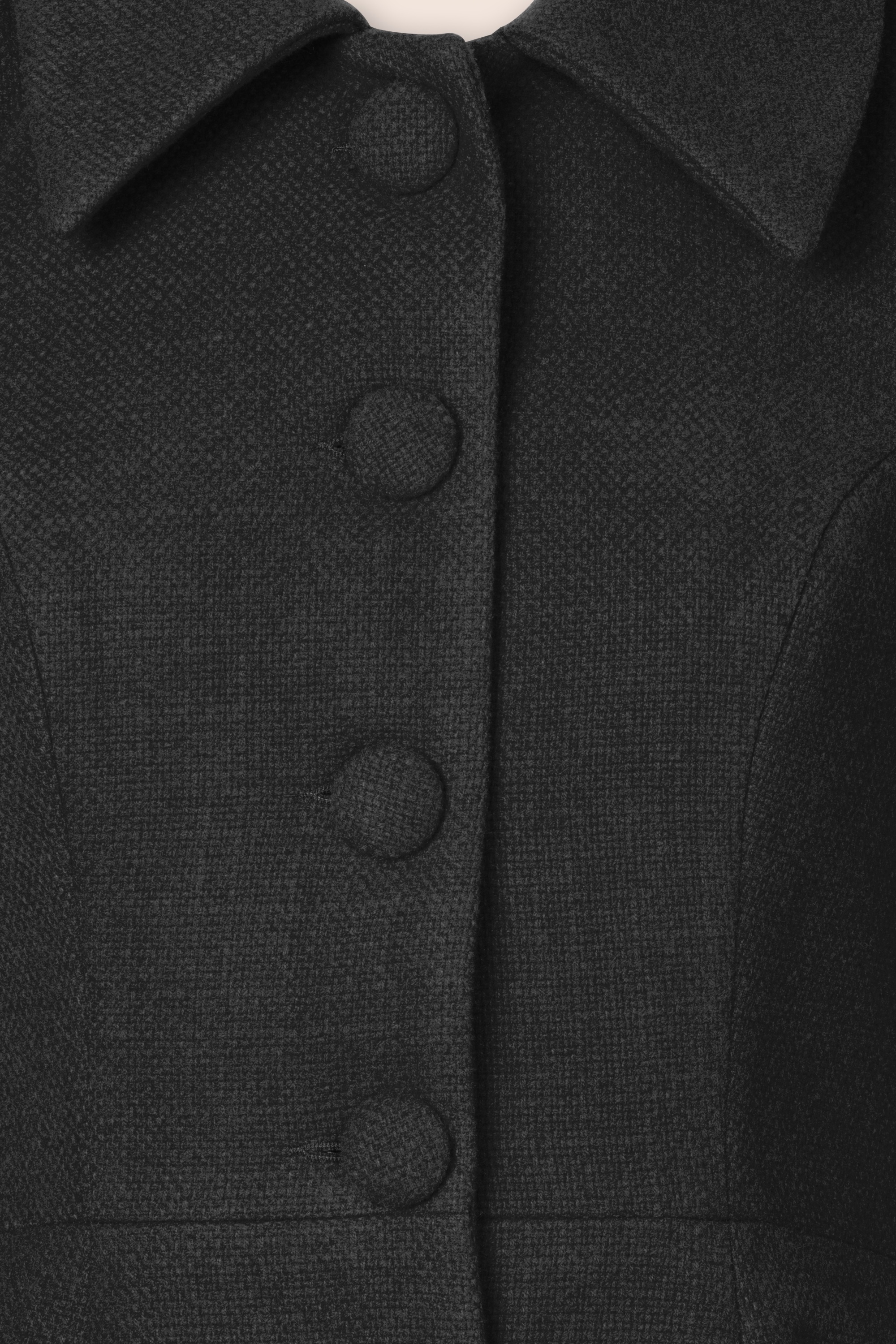 Hearts & Roses - Isabella swing jas in zwart ~ Topvintage exclusive  2