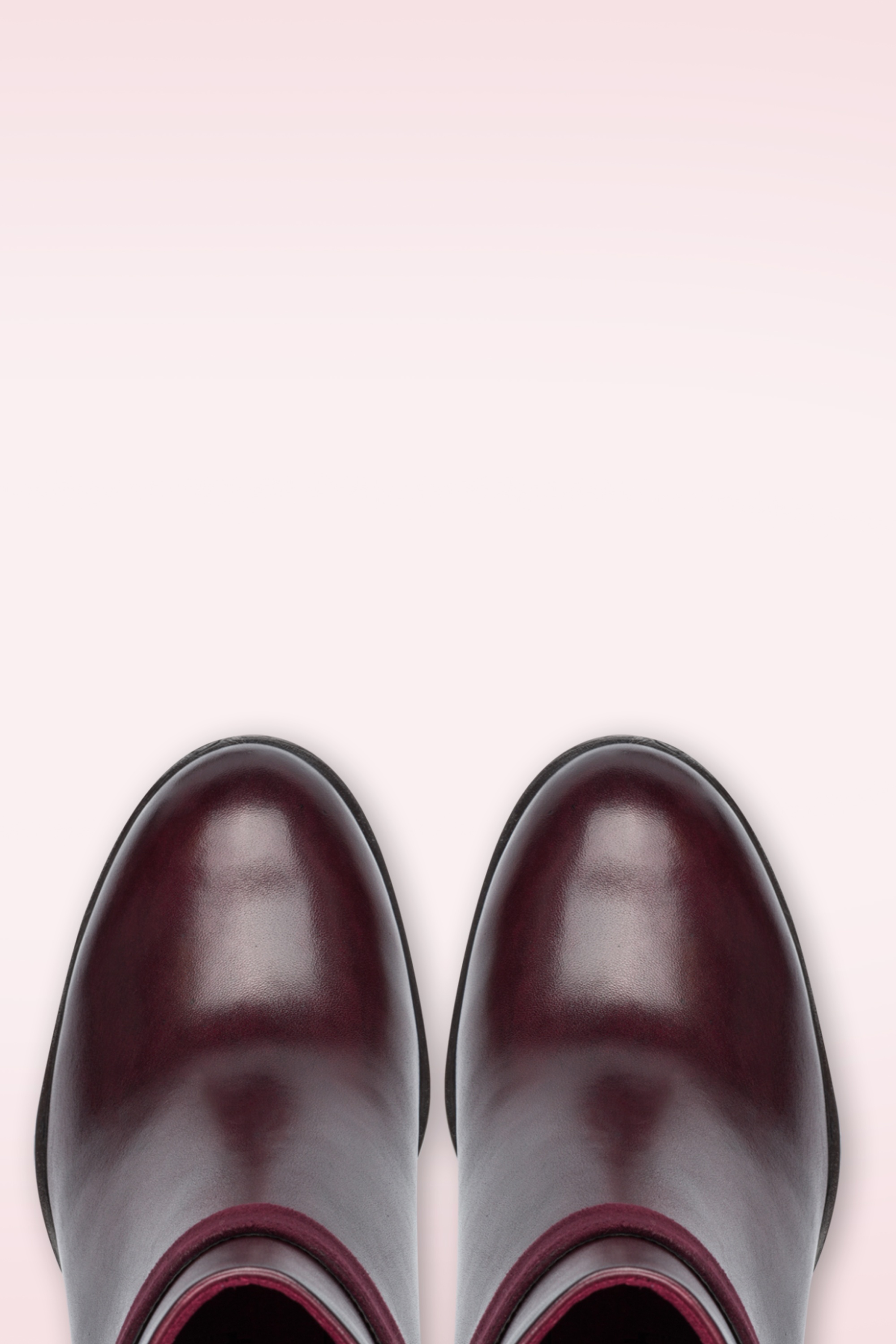 Tamaris - Lauren enkellaarsjes van leder in wijnrood 3