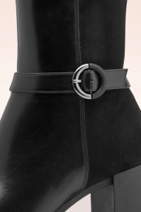 Tamaris - Lauren lederen laarzen in zwart 3