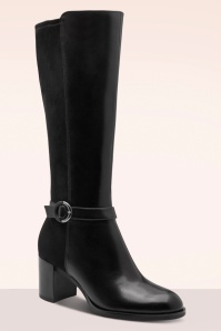 Tamaris - Lauren lederen laarzen in zwart 2