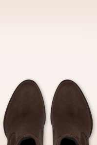 Tamaris - Piper Block Heel enkellaarsjes in chocoladebruin 3