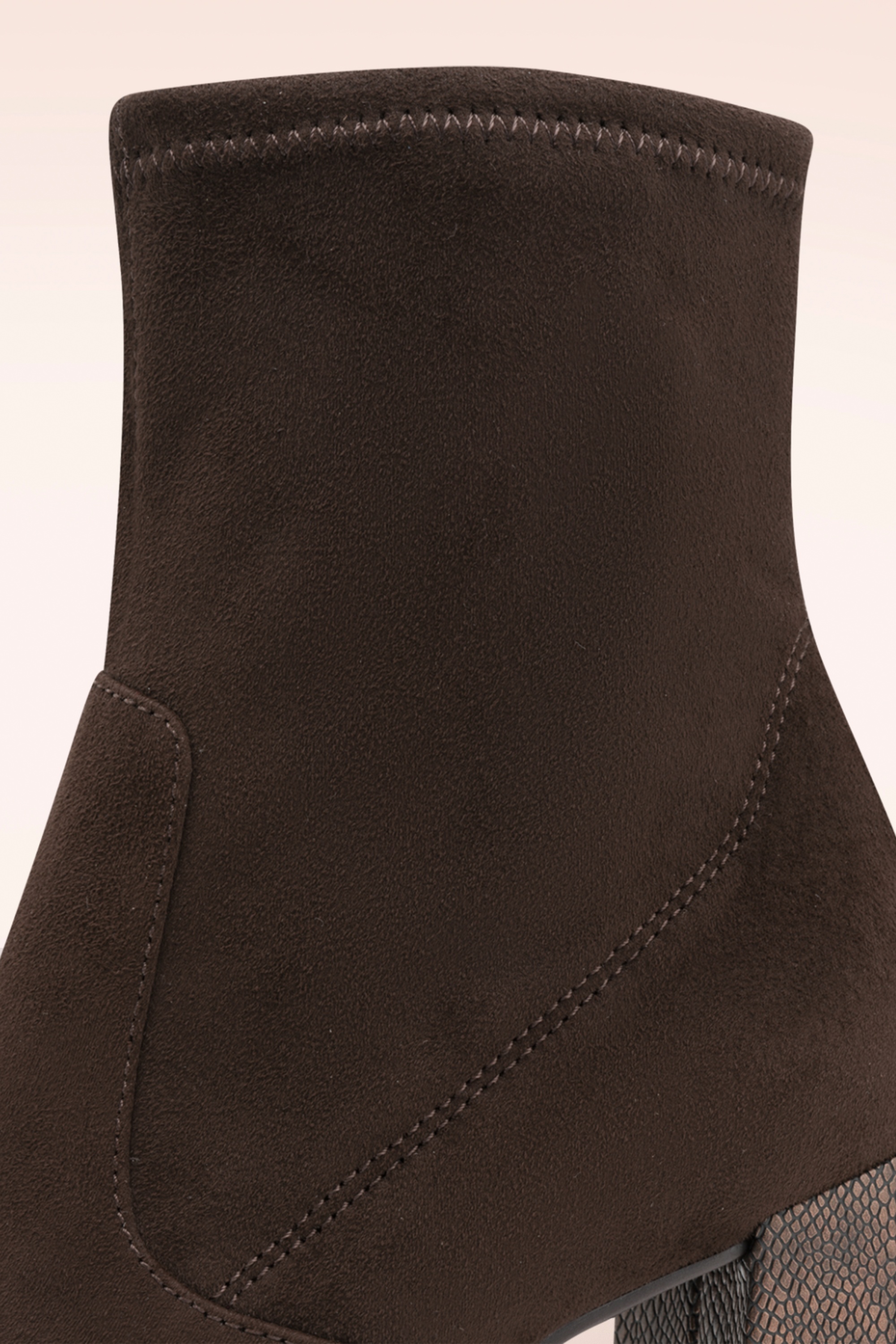 Tamaris - Piper Block Heel enkellaarsjes in chocoladebruin 4