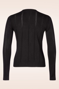 Hearts & Roses - Shelly gebreide trui in zwart 3