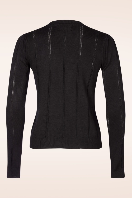 Hearts & Roses - Shelly gebreide trui in zwart 3