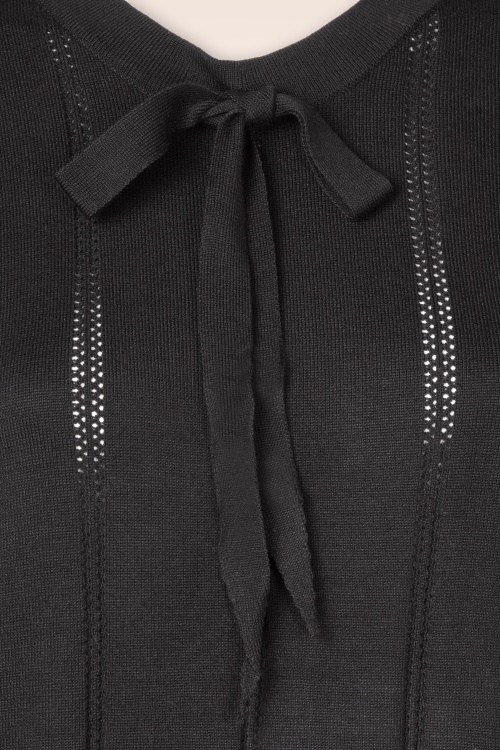 Hearts & Roses - Shelly gebreide trui in zwart 2