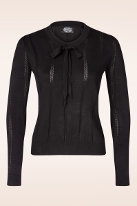 Hearts & Roses - Shelly gebreide trui in zwart