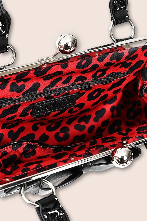 Banned Retro - Bonne Nuit handtas in zwart 2