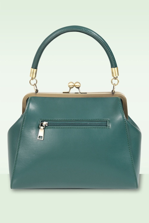 Banned Retro - Scarlett Frame tas in pine groen 5