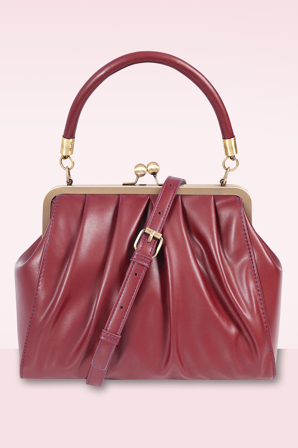 Banned Retro - Scarlett Frame tas in dieprood 4