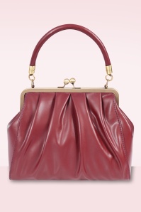 Banned Retro - Scarlett Frame tas in dieprood