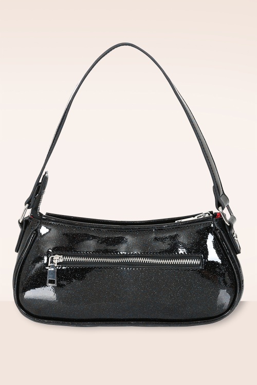 Banned Retro - Starlit Shimmer handtas in zwart 5