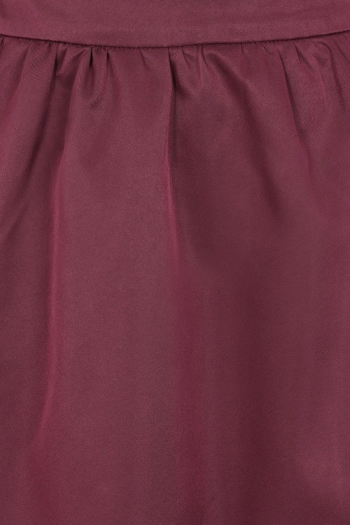 Glamorous - Emma midi swing rok in bordeauxrood  2