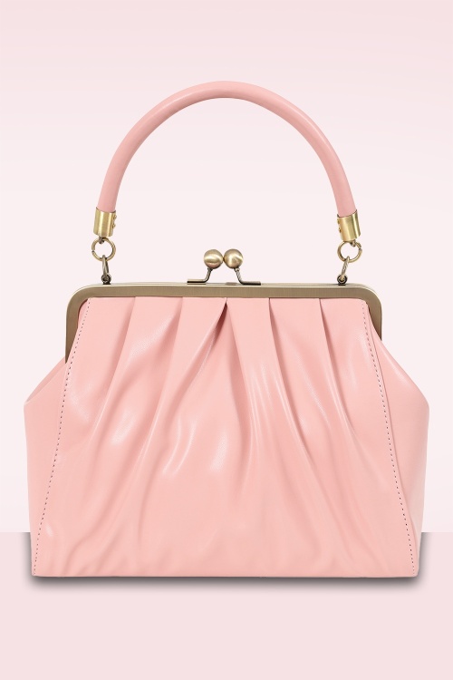 Banned Retro - Scarlett Frame tas in poederroze