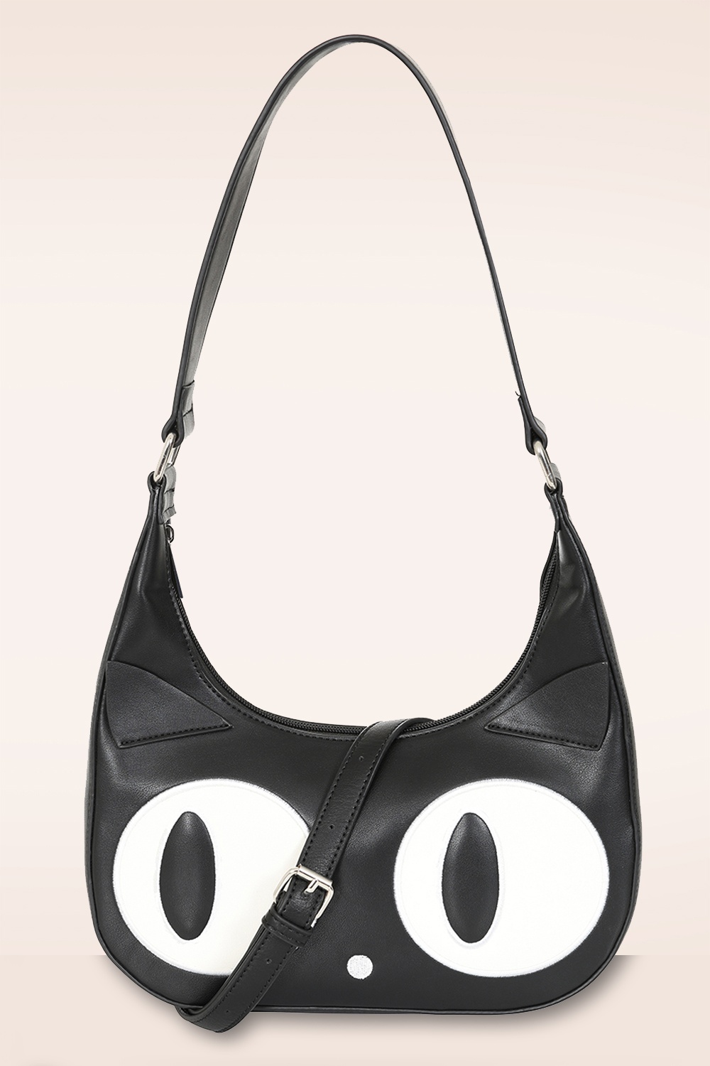 Banned Retro - Witching Cat handtas in zwart 3
