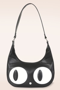 Banned Retro - Witching Cat handtas in zwart