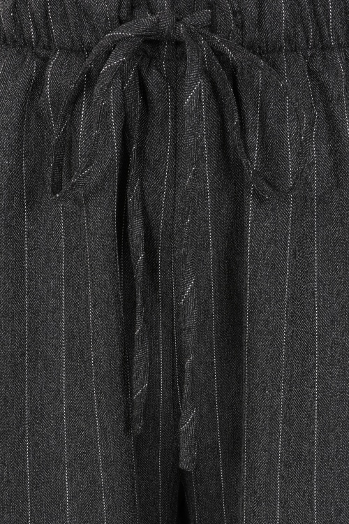 Glamorous - Avery pinstripe pantalon in donkergrijs  2