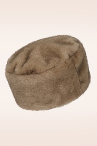 Banned Retro - Lorna hoed in bruin 2