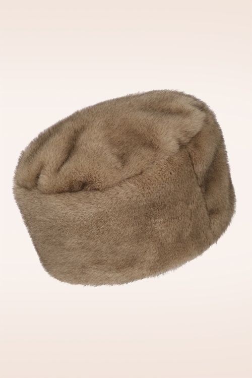 Banned Retro - Lorna hoed in bruin 2