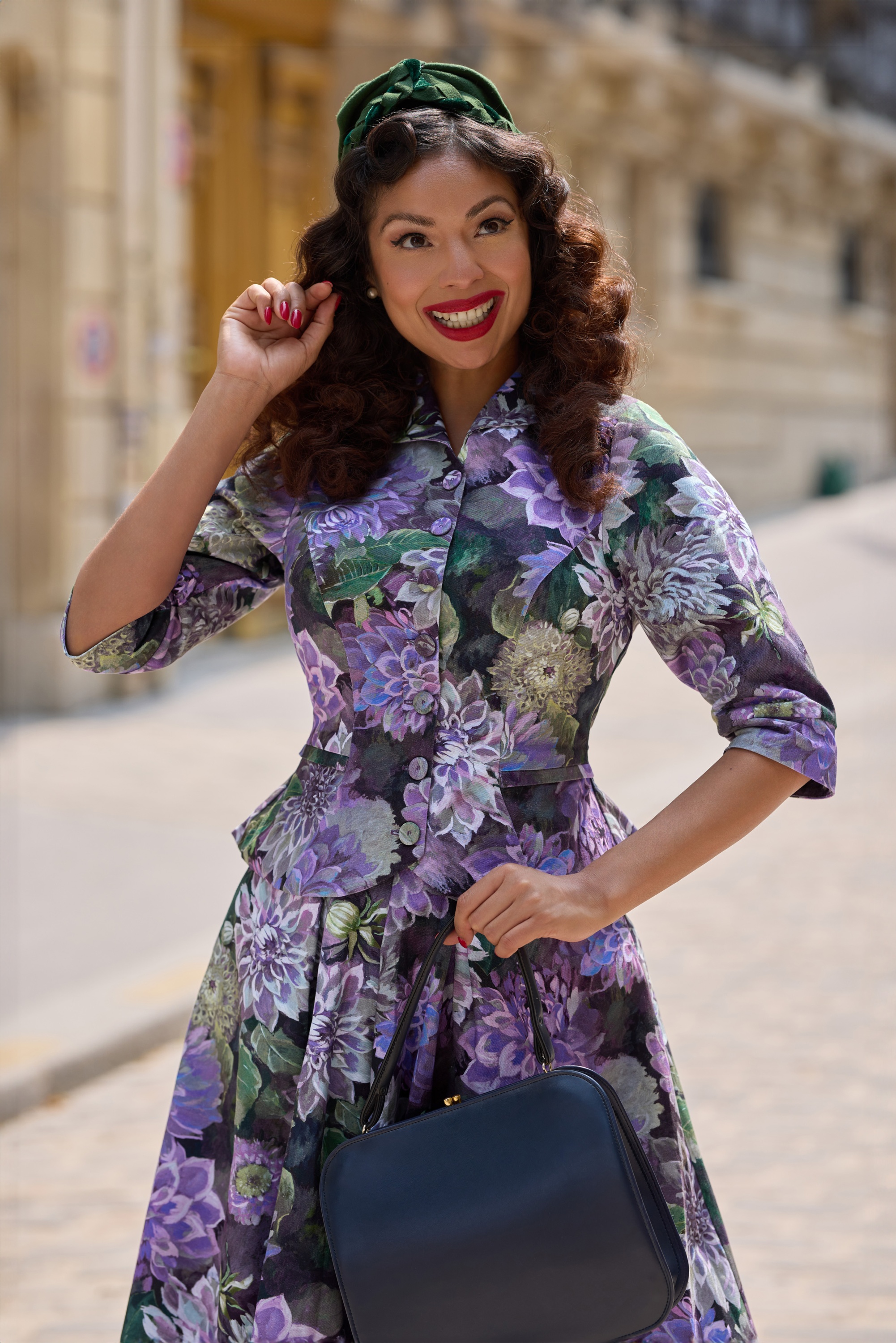 Miss Candyfloss - Laly Violette blazer jasje in hortensia paars